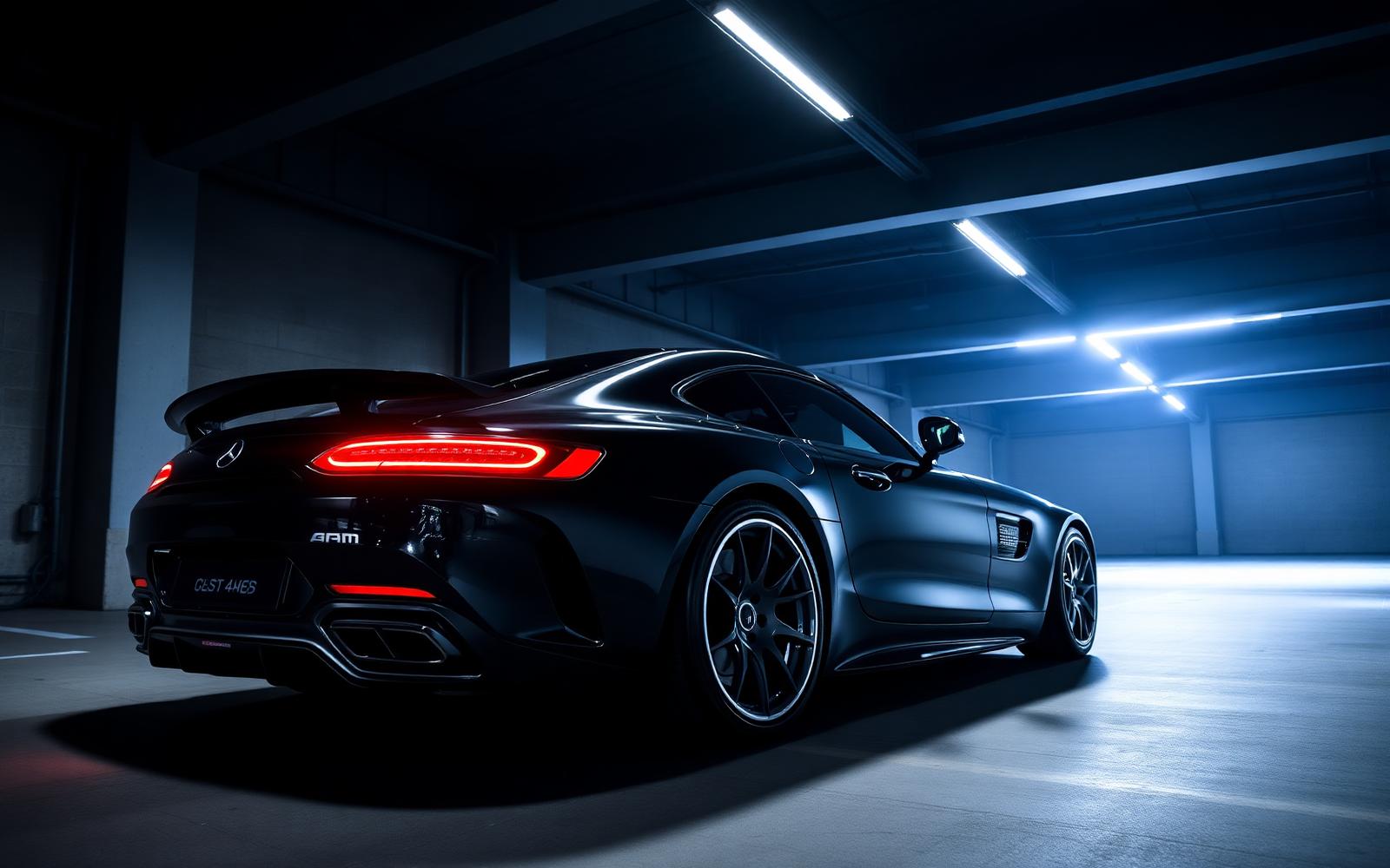 Vista principal del Mercedes-AMG GT 4.0 V8 Coupé Negro obsidiana metalizado
